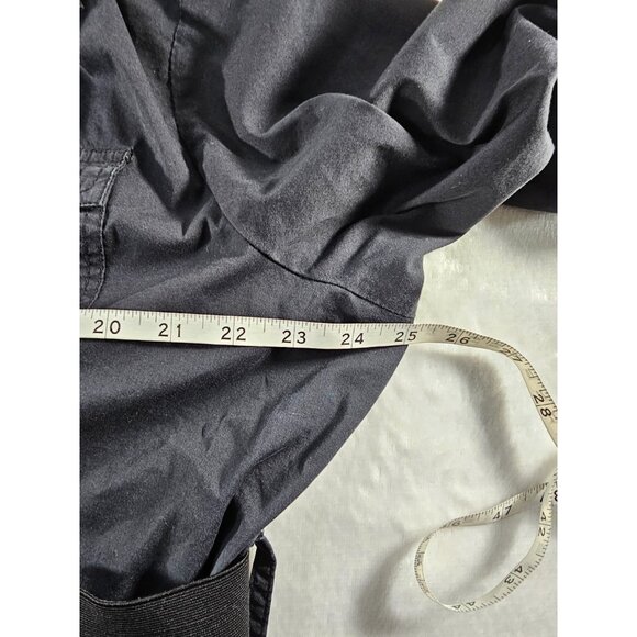 Ashley Stewart Button Down Tunic Shirt With Belt - Black - Size 18 - Picture 9 of 10
